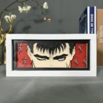 Berserk Cartoon Paper Carving 3D Anime Lamp LED Light Box Guts Action Figure Room Decoration Lamp Anime Peripheral Gifts 2